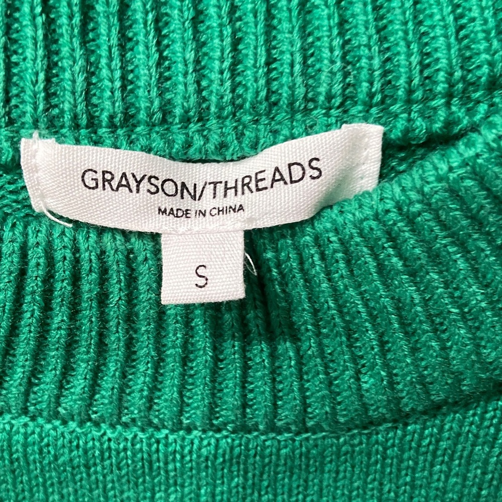 Grayson Threads Green Crew Neck Sweater - Picture 2 of 4